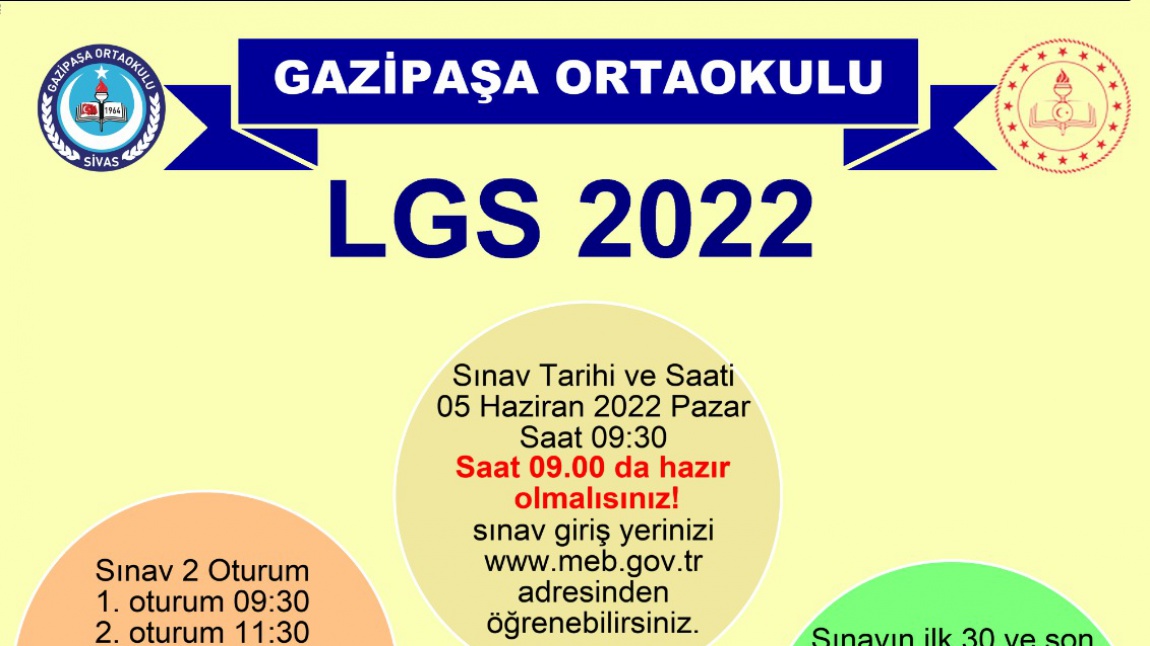 2022 LGS BİLGİLENDİRME